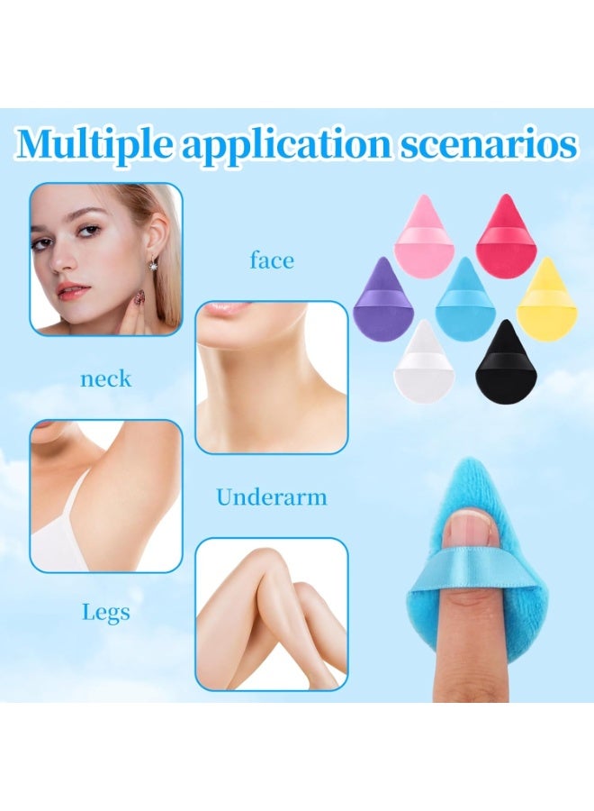 6Pcs Multicolor Triangular Face Powder Puff Set – Ultra-Soft Cosmetic Sponges for Contour, Eye Area & Hard-to-Reach Corners - Image 3